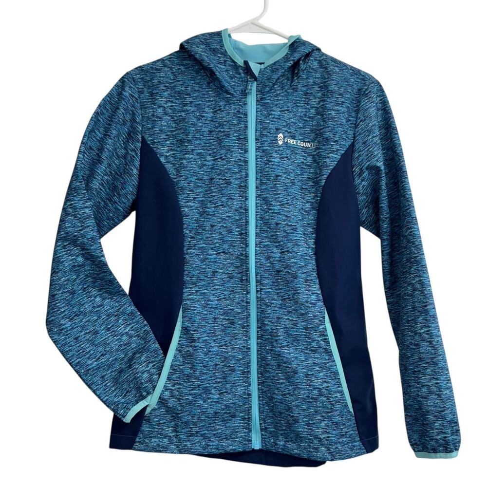 Free Country Girls Glacier Blue Hooded Jacket Size XXL